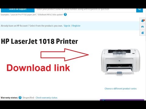 hp printer laserjet 1018 driver install